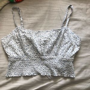 Floral hollister crop top